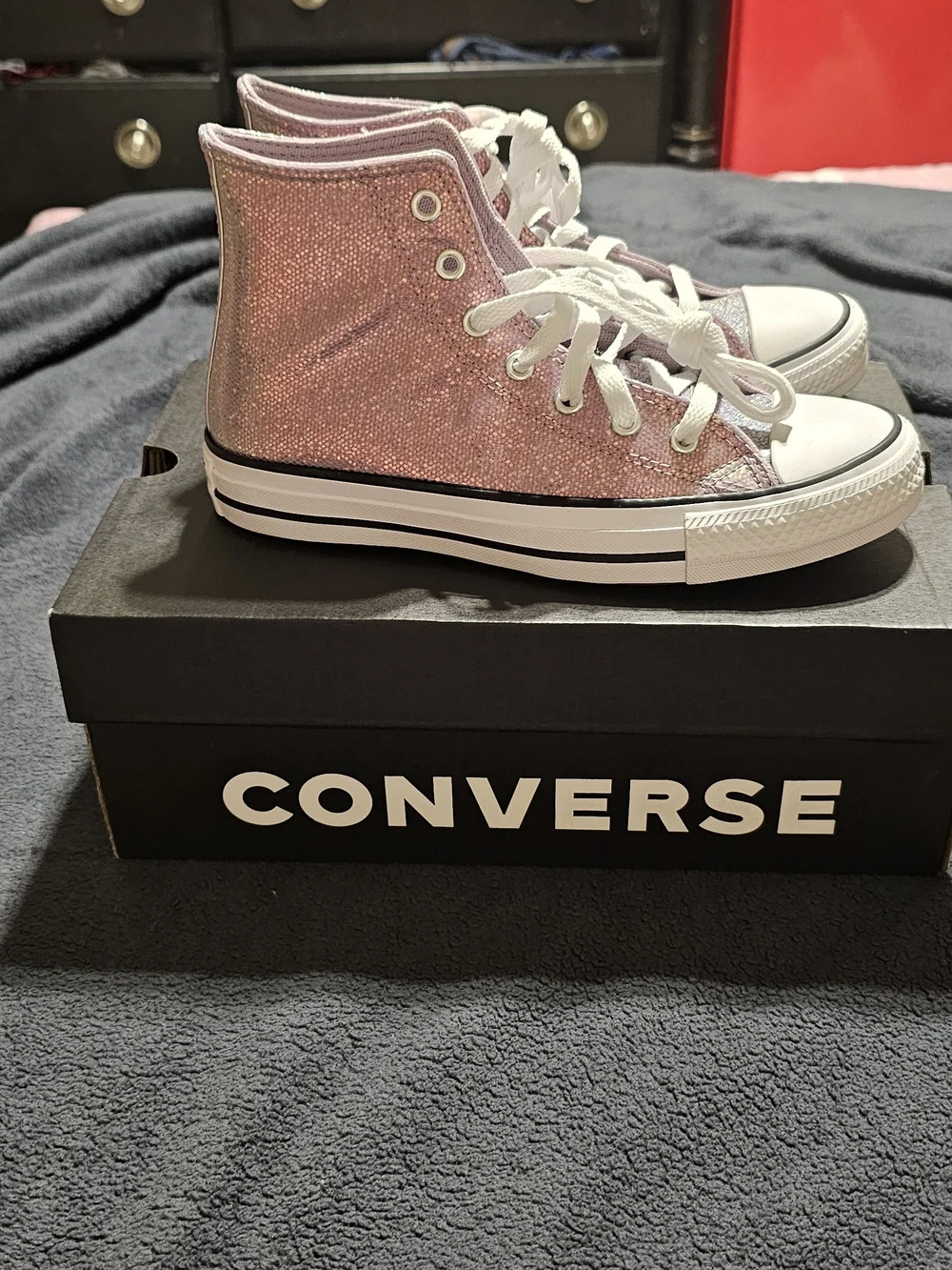 Converse Chuck Taylor All Star High Top Sneakers - Sparkle Pink